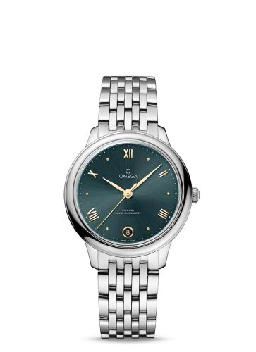 Omega De Ville Master Chronometer 34 Stainless Steel / Turquoise / Bracelet